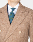 Ljósbrúnn Herringbone - Ull/Alpaca