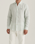 Douglas Striped Linen - Green