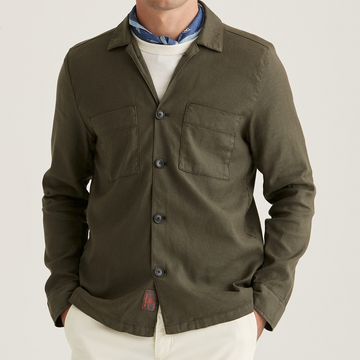 Fenix Linen Shirt Jacket - Olive