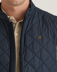 Teddy Quilted Vest - Old Blue