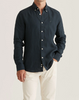 Douglas Linen Shirt - Blue