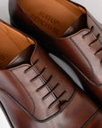 Cap Toe - Dökkbrúnt Leður