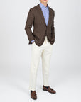 Brúnn Houndstooth