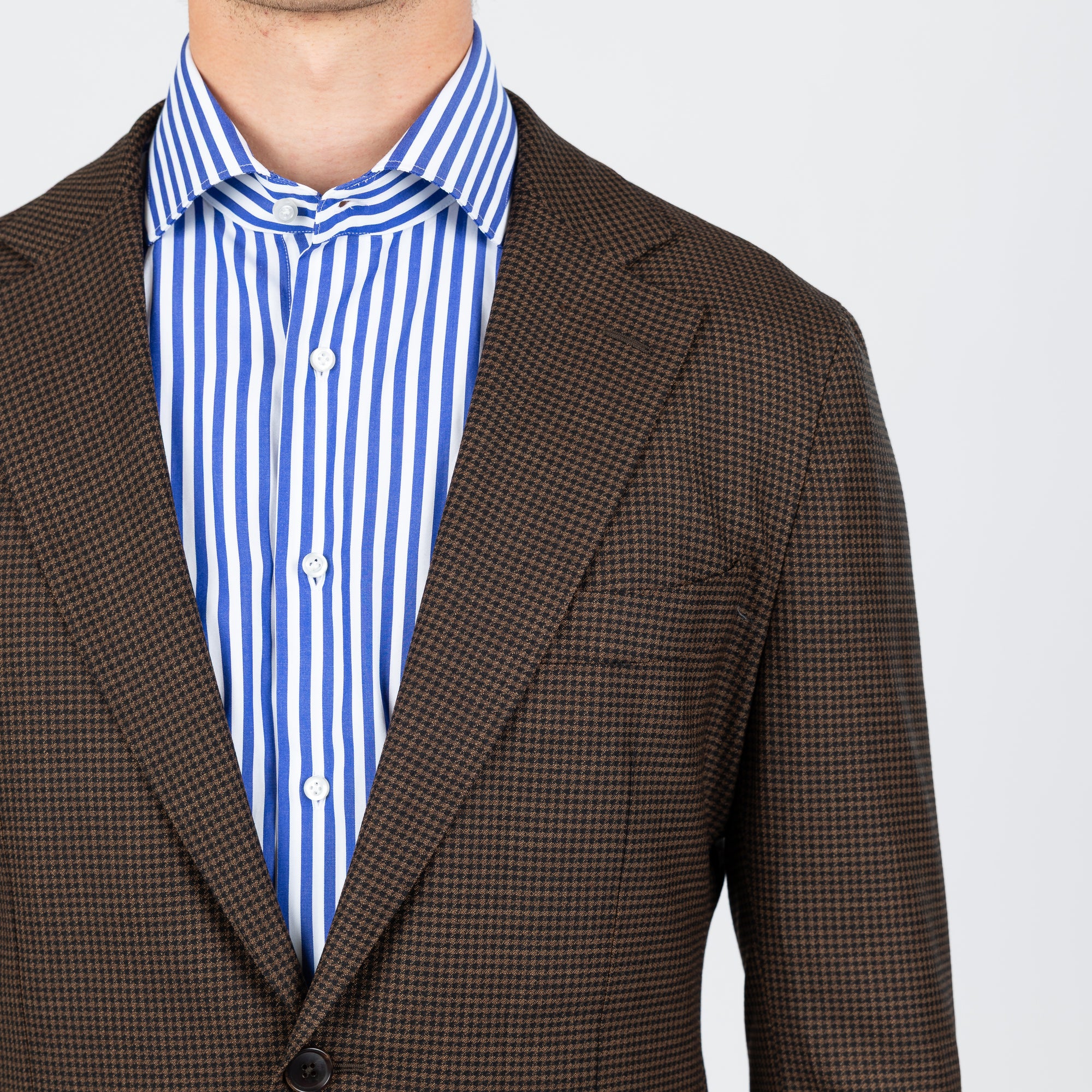 Brúnn Houndstooth