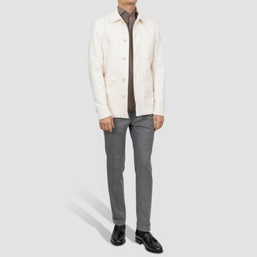 Work Jacket - Hvítur