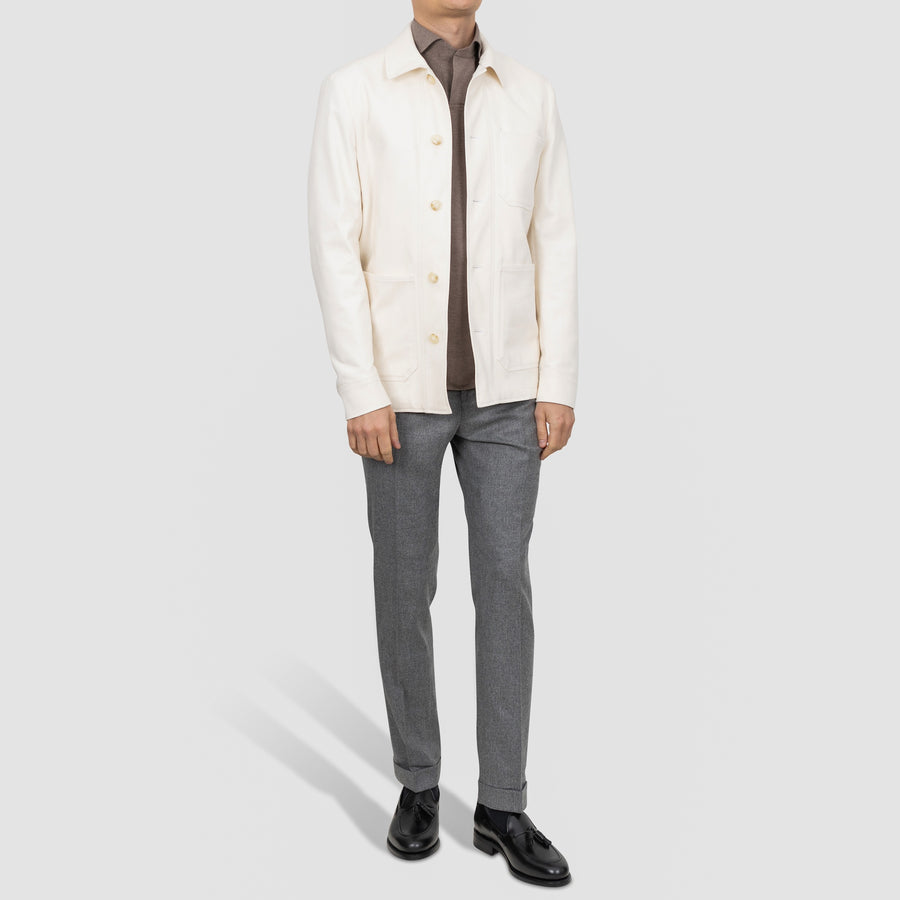 Work Jacket - Hvítur