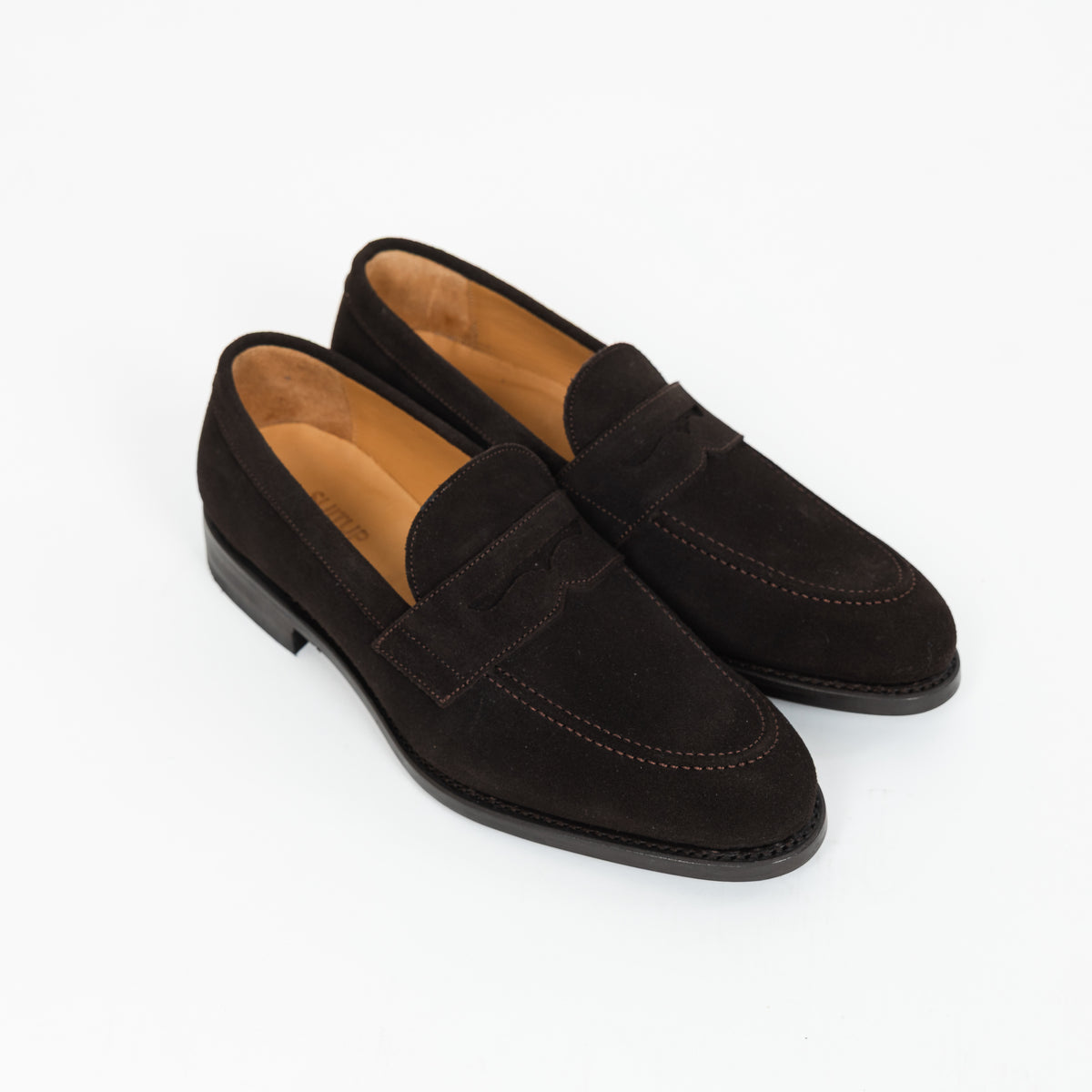 Penny Loafer - Dökkbrúnt Rúskinn