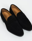 Penny Loafer - Svart Rúskinn