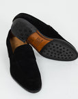 Penny Loafer - Svart Rúskinn