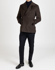 Brúnn Peacoat