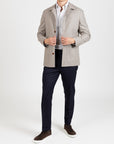 Work Jacket - Brúnn Herringbone