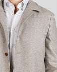 Work Jacket - Brúnn Herringbone
