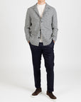 Work Jacket - Grár Houndstooth