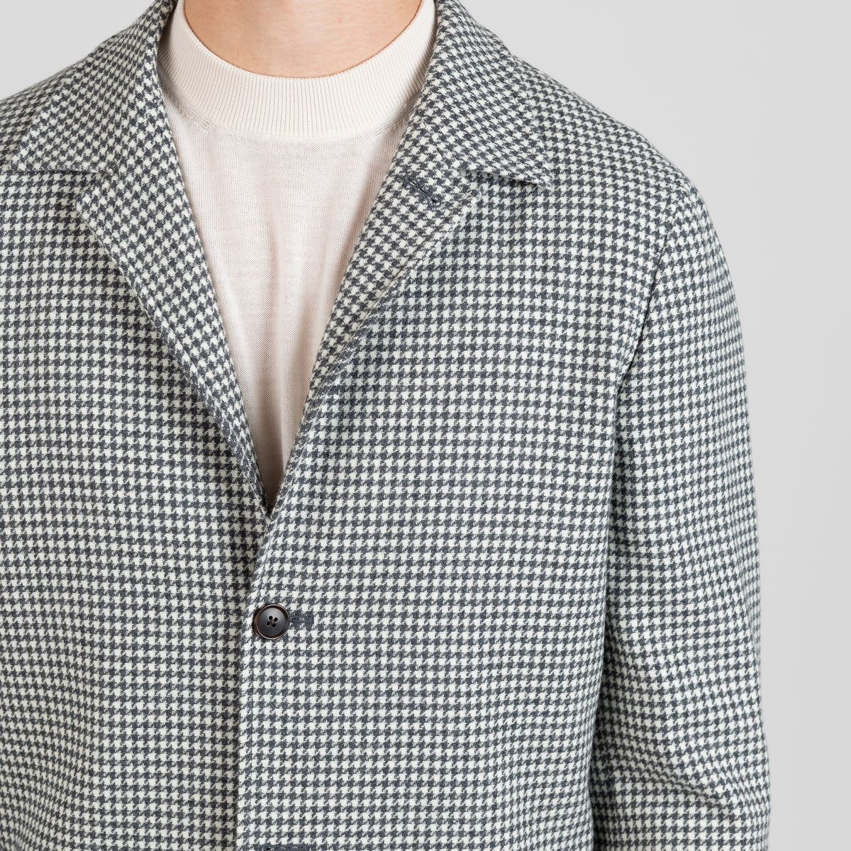 Work Jacket - Grár Houndstooth