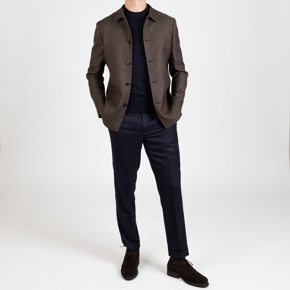 Work Jacket - Dökkbrúnn