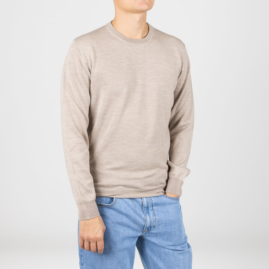 Crewneck - Ljósbrún