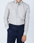 Ljósbrún Einlit - Button Down