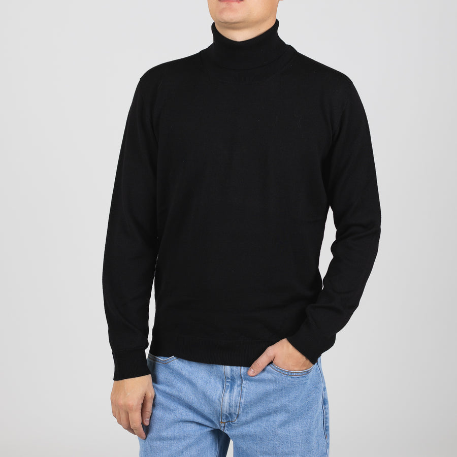 Rúllukragapeysa - Svört