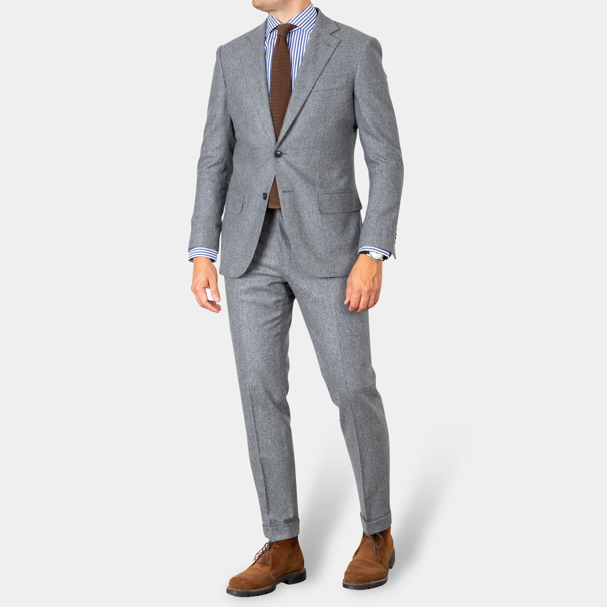 Grá Flannel - 100% ull