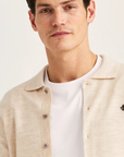 Merino Shirt Cardigan - Off White