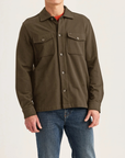Andrew Piqué Overshirt - Olive