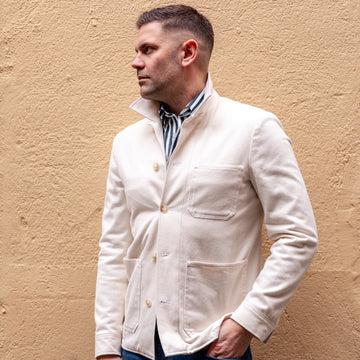 Work Jacket - Hvítur