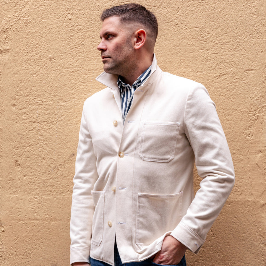 Work Jacket - Hvítur