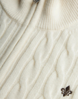 Hertford Cable Half Zip - Off White