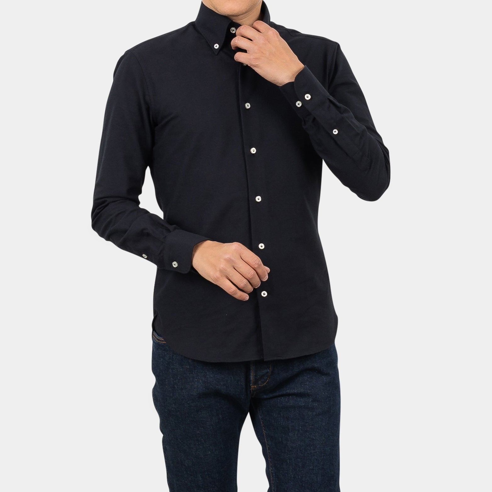 Svört Flannel - Button Down