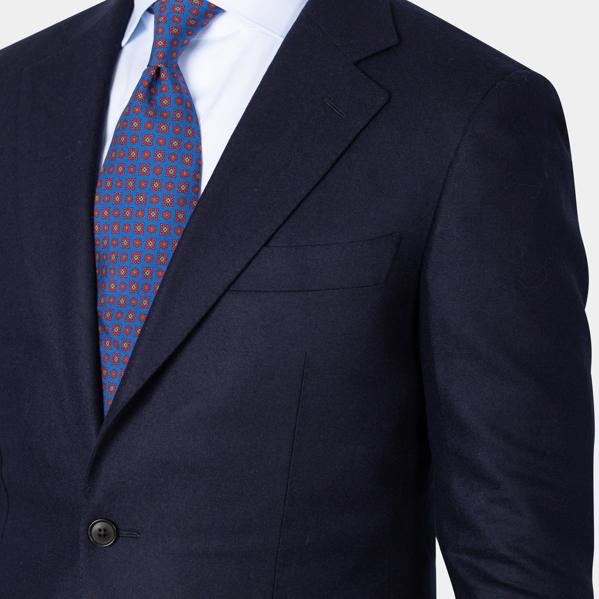 Dökkblá Flannel - 100% ull