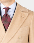 Ljósbrúnn Polo Coat - Ull/Kamelhár