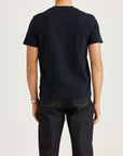 Seaton Mixed Tee - Navy