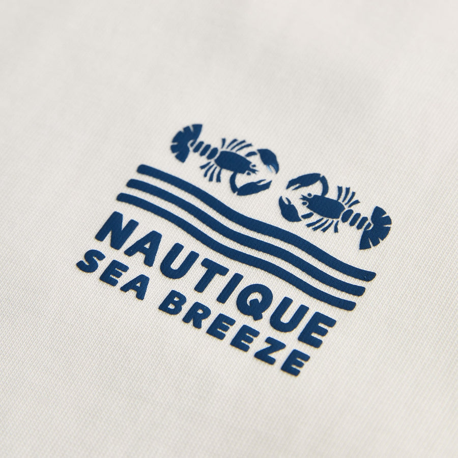 Seaton Mixed Tee - White