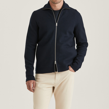 York Knitted Jacket - Navy