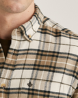 Flannel Big Check Shirt - Off White