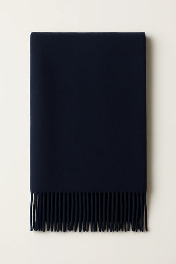 Dökkblár Trefill - 100% Kasmír