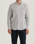 Douglas Striped Linen - Blue