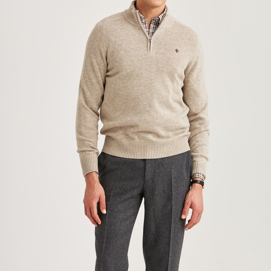Hertford Half Zip - Khaki
