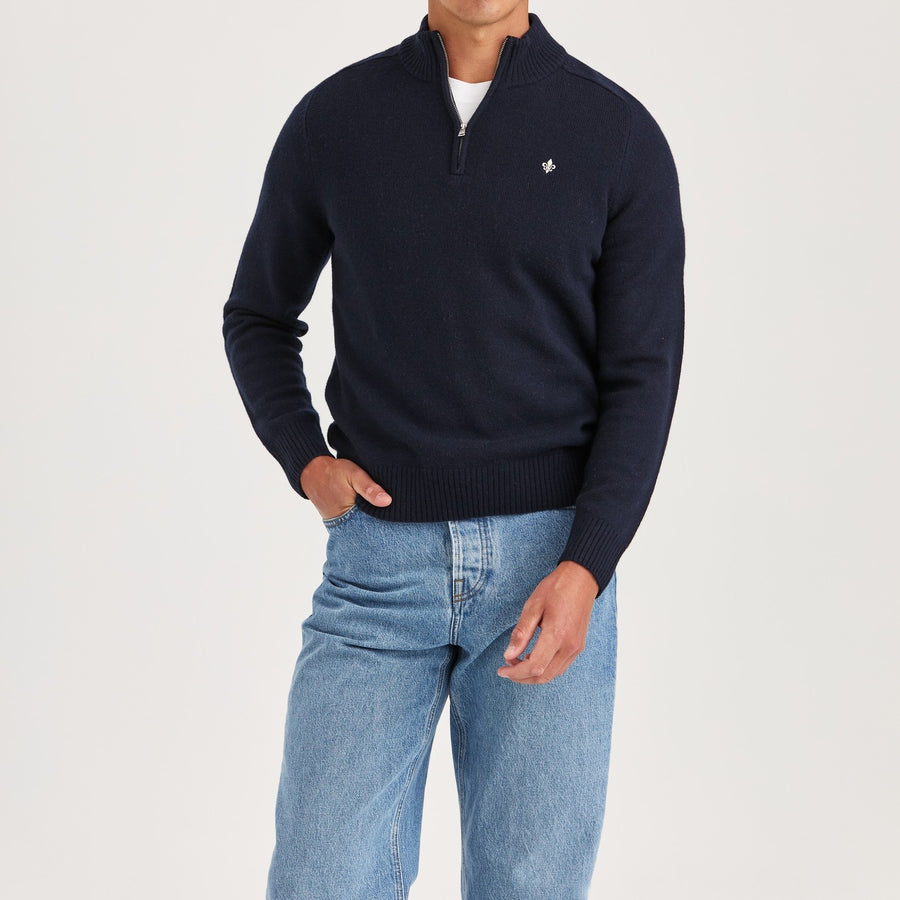 Hertford Half Zip - Navy