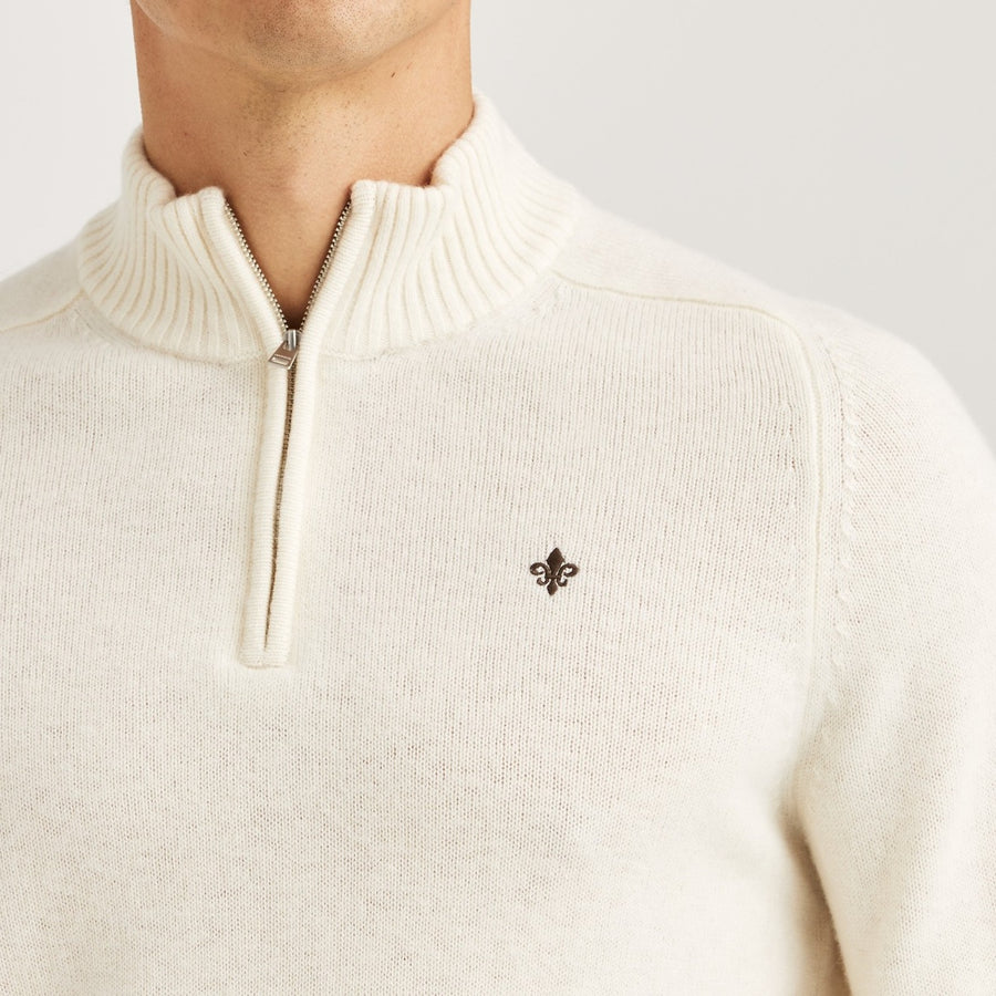 Hertford Half Zip - Off White