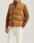 Kirkby Cord Vest - Camel