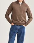 Maryon Half Zip Sweatshirt - Brown
