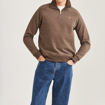 Maryon Half Zip Sweatshirt - Brown