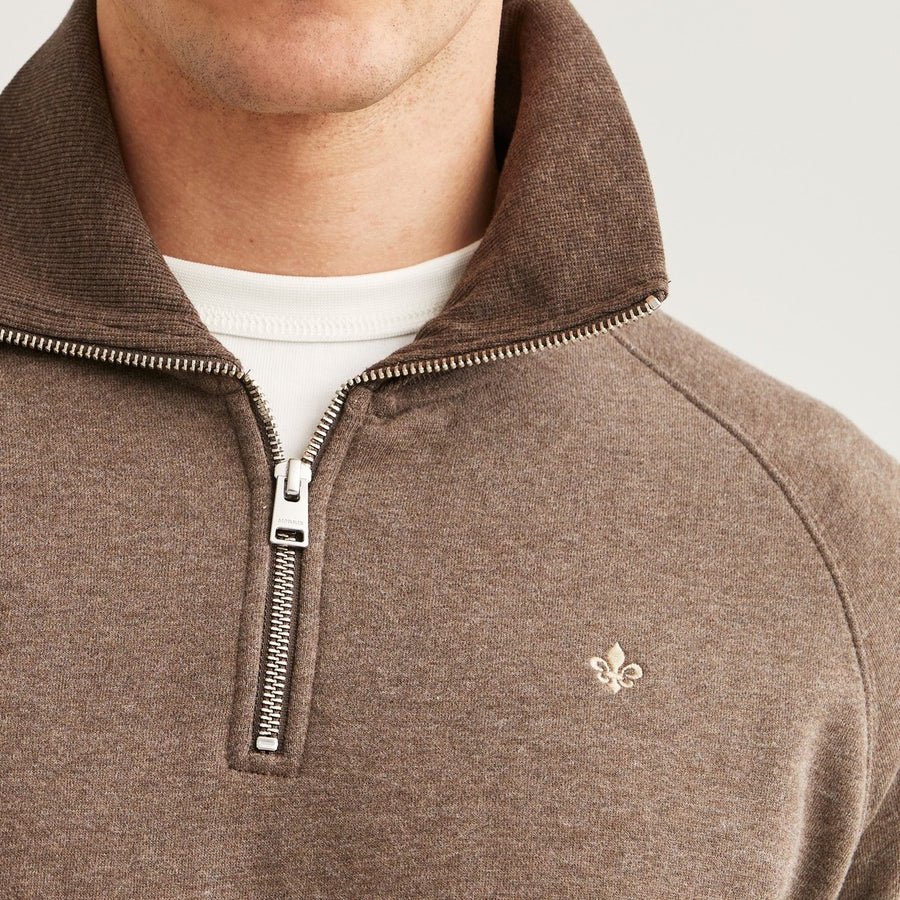 Maryon Half Zip Sweatshirt - Brown