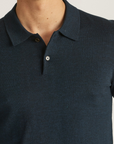 Merino Polo - Navy