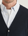 Merino Slipover Vest - Navy