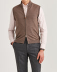 Merino Vest - Brown