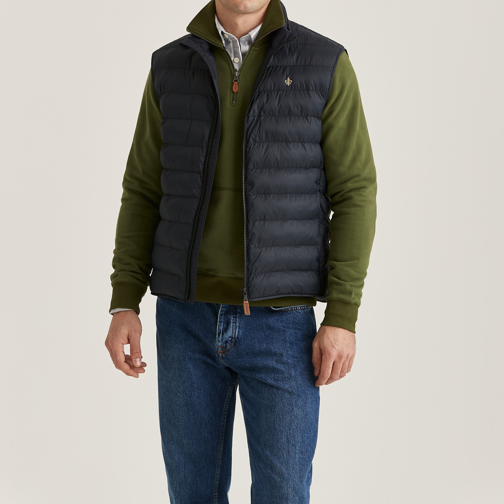 Norfolk Liner Vest - Blue