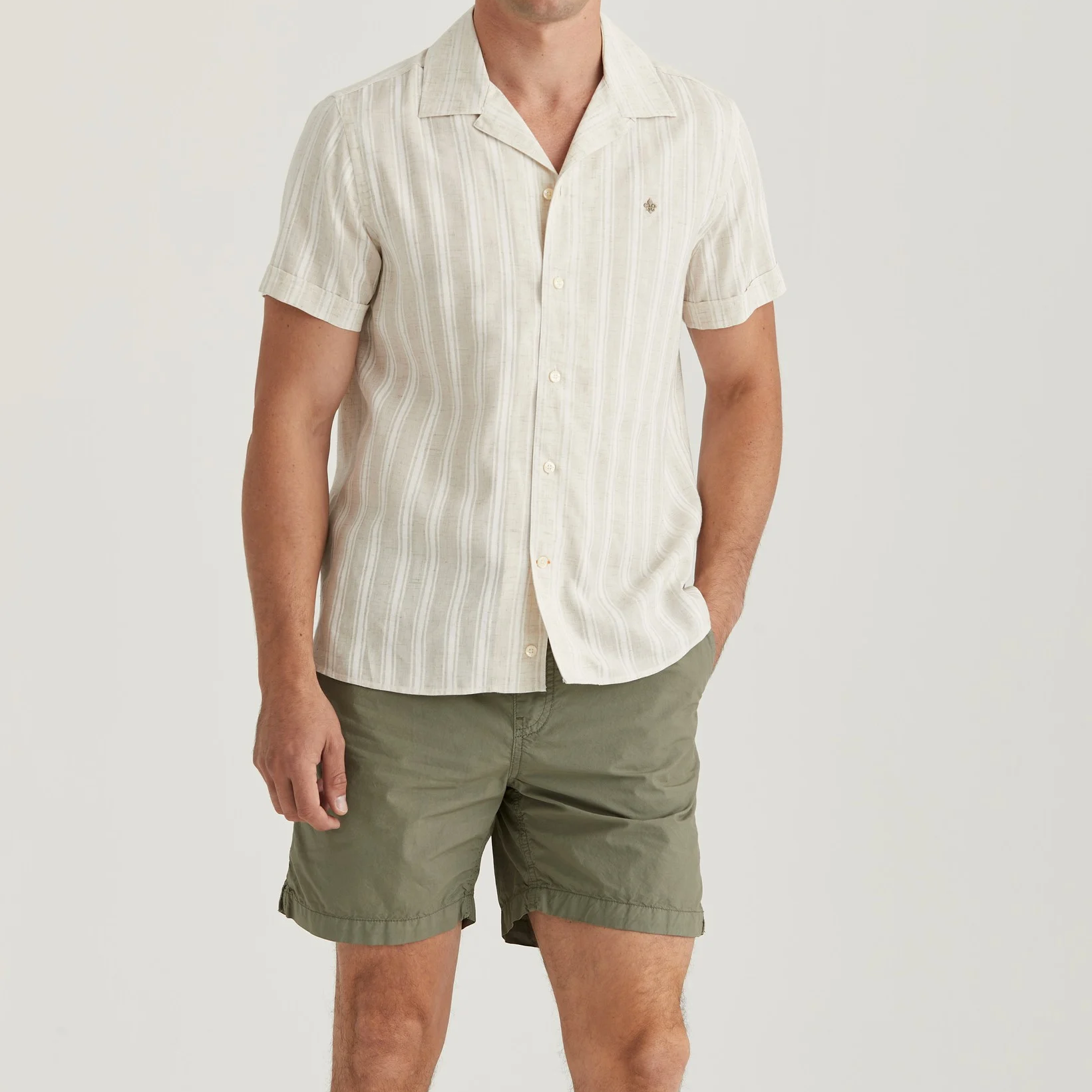 Printed Short Sleeve Shirt - Off White