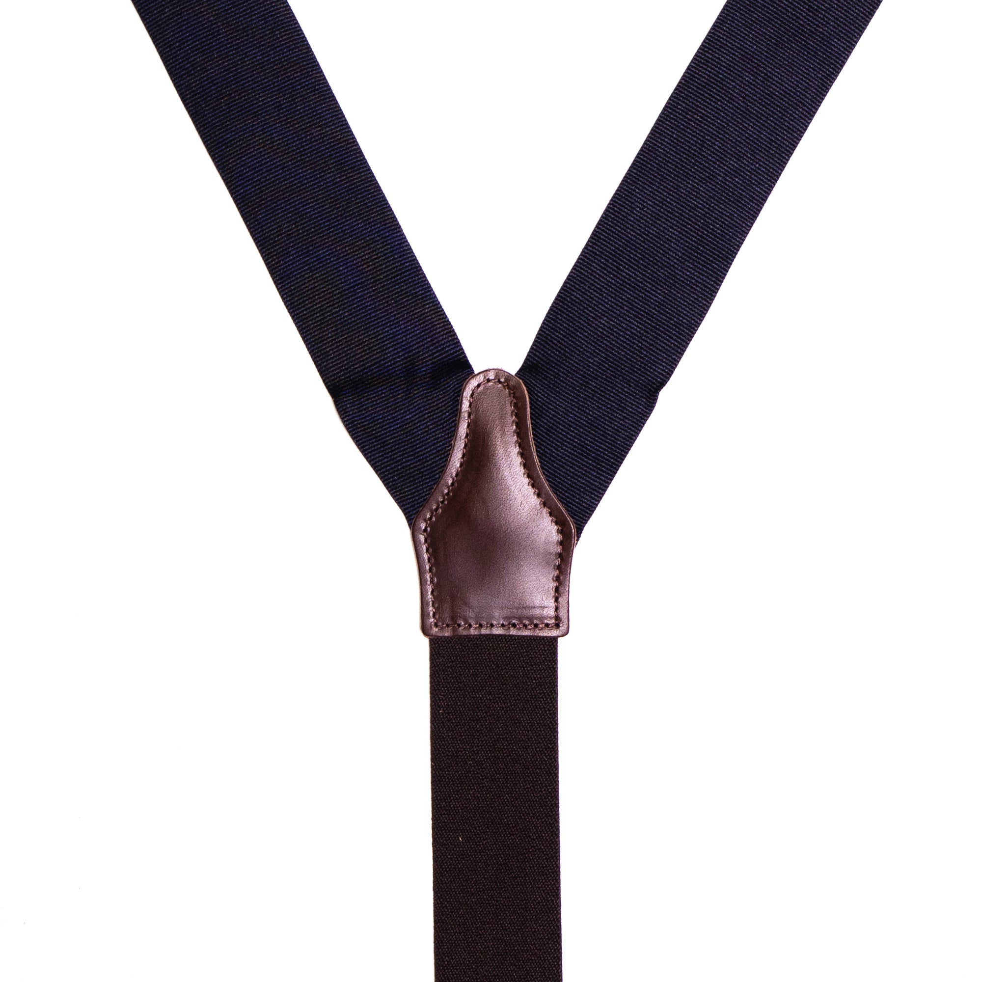 Axlabönd - Dökkblátt Silki